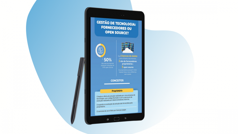[INFOGRÁFICO] Gestão de tecnologia: utilizo as opções de fornecedores ou open source?